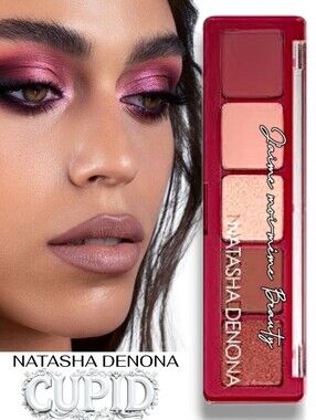 Natasha Denona Cupid Eyeshadow Palette — Rose, Mauve & Pink Metallic Shimmer